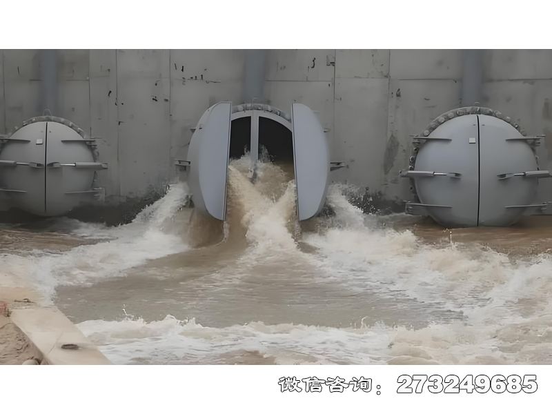 鄂州堤壩潮門拍門