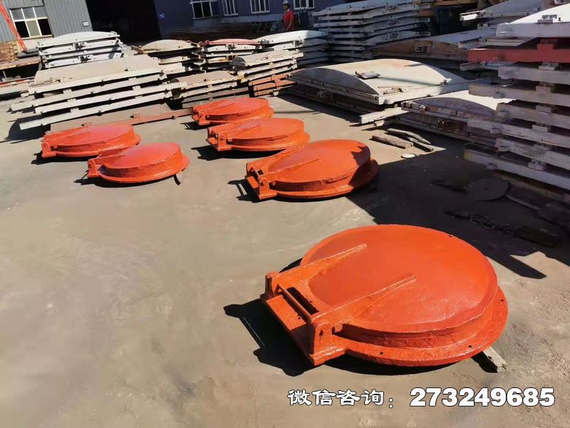海城鑄鐵圓型管道拍門